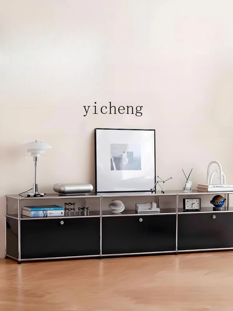 LSL TV-Schrank im Vintage-Stil, Wohnzimmer-Aufbewahrung, schmaler Wandschrank