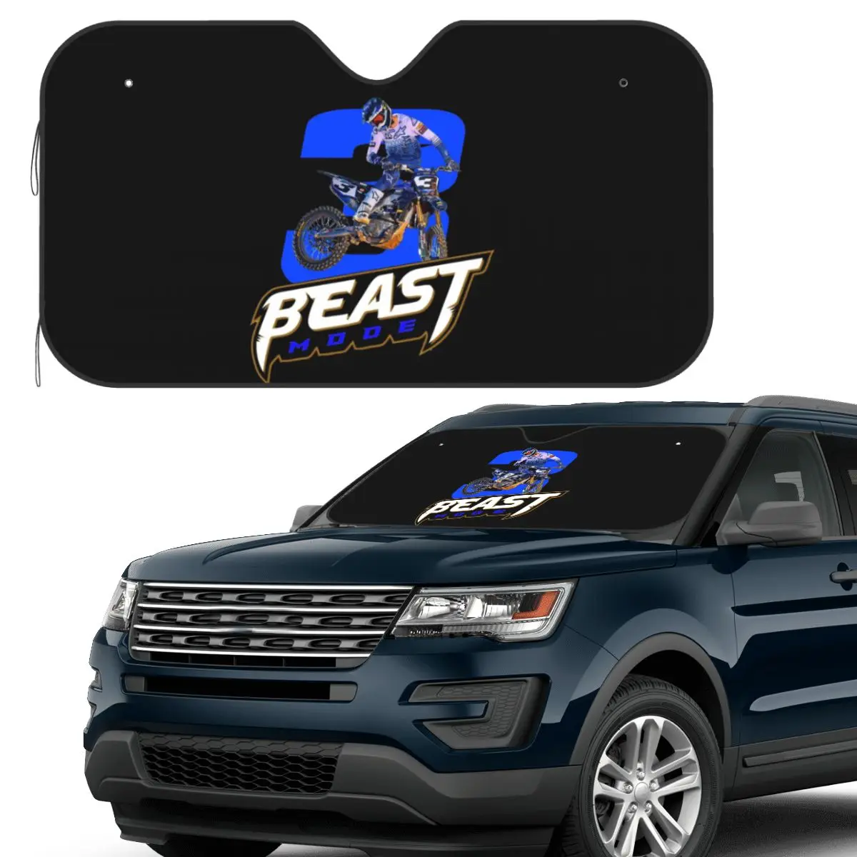 

Eli Tomac ET3 Sunshade Windscreen Car Front Windshield Window Sun Visor Accessories Covers