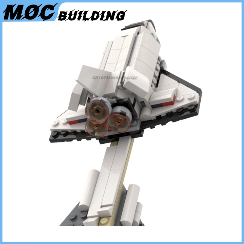 

Конструктор MOC: Модель космического шаттла для самостоятельной сборки, кирпичики для сборки ракеты-самолета, коллекция креативных идей, игрушки для демонстрации, рождественский подарок