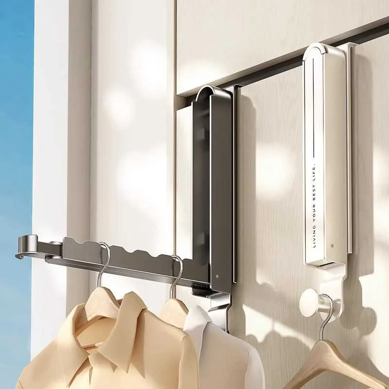 For Folding Drying Rack Travel Portable Travel Indoor Drying Clothes Door Hook