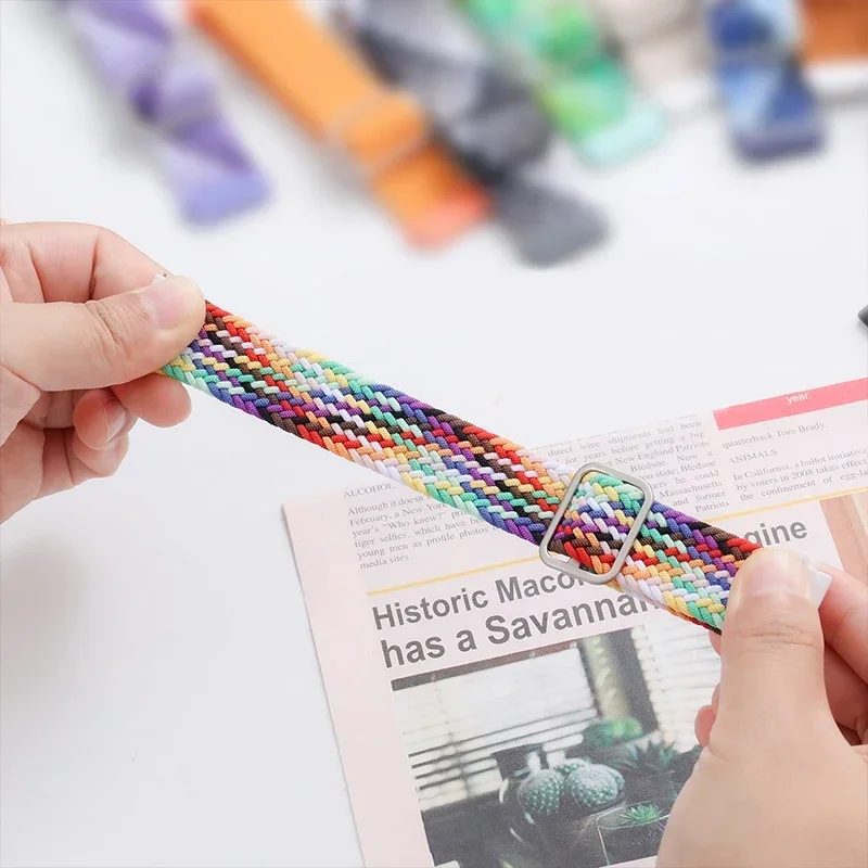 Cinturino ad anello intrecciato per Samsung Watch 7 ultra band 47mm accessori Bracciale sportivo in nylon correa Samsung Galaxy Watch 7 ultra cinturino