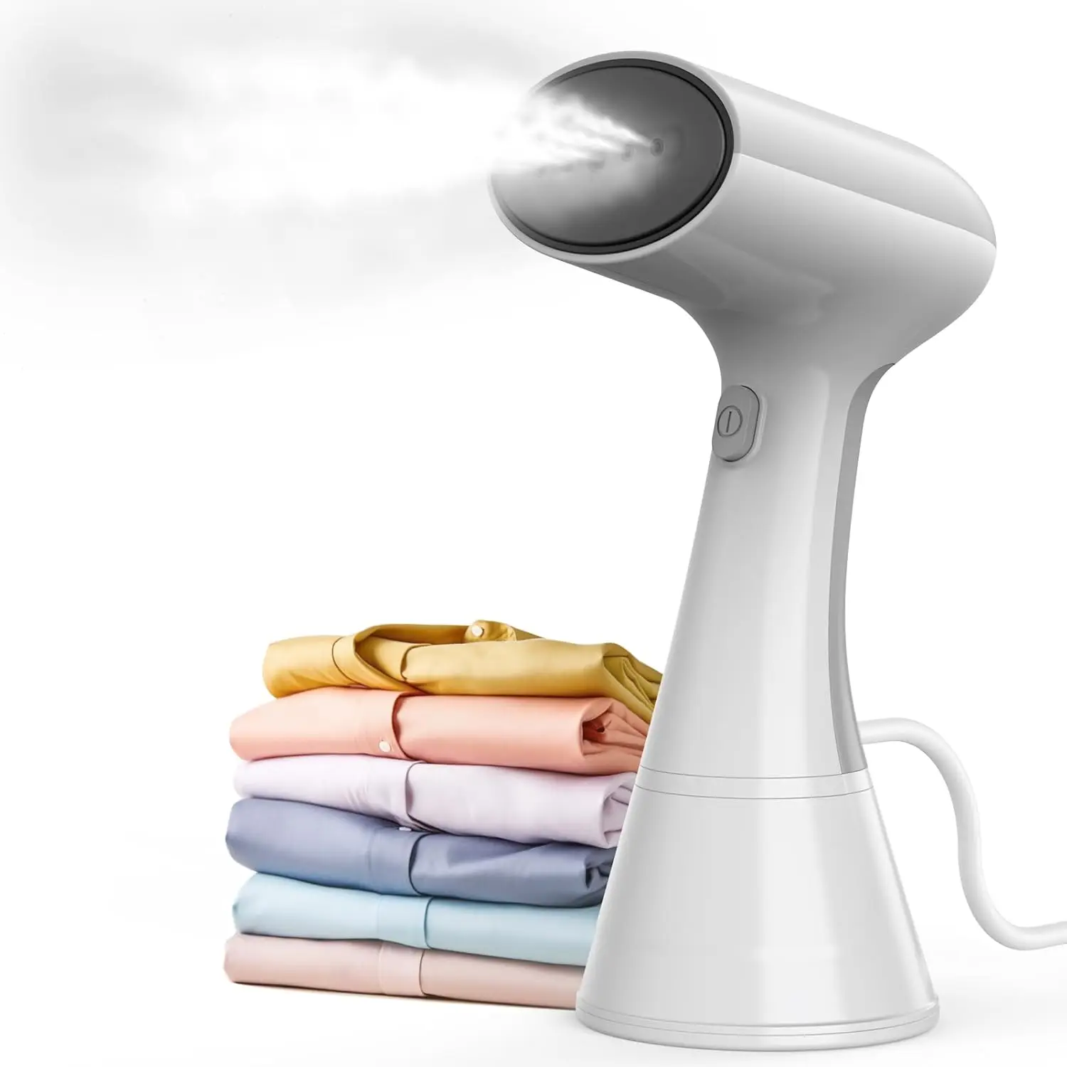 

Portable Handheld Garment Steamer, 302°F Turbo Steam, 20s Fast Heat-Up, Travel-Friendly Wrinkle Remover for Clothes