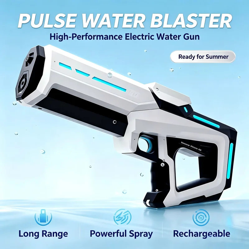 Electric Water Guns For Adults Powerful Squirt Automatic Water Suction Water Blasters Summer Outdoor Beach Toy For Boys Kid Gift