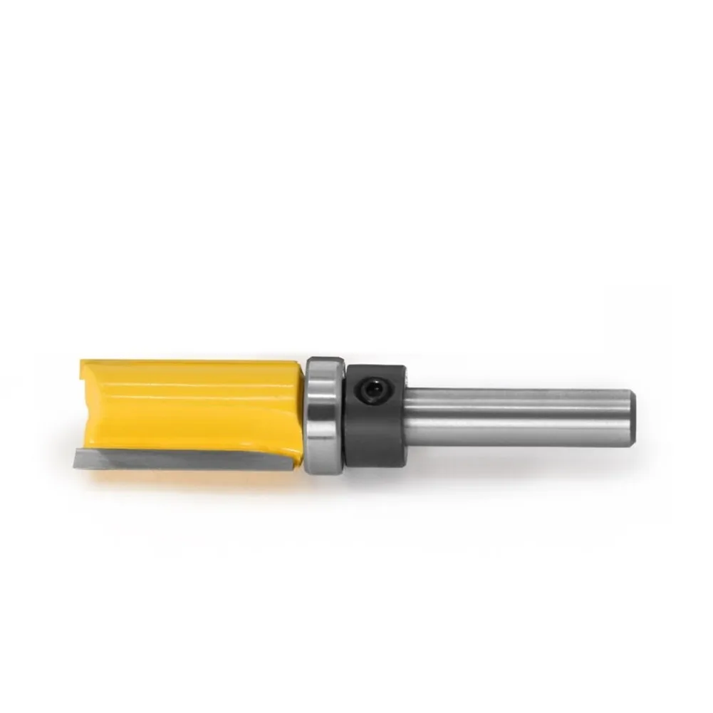 Houtbewerkingsfrees Rechte frees 8 mm schacht voor sjabloon Trimfrees met gelegeerd staalmateriaal