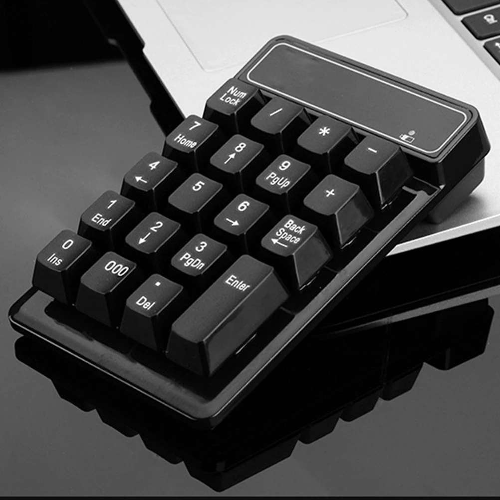 

Waterproof Numeric Keypad 22 Key Usb 2.4G Wireless Mechanical Number Pad Plug Play 10M Range Tactile Click Keys