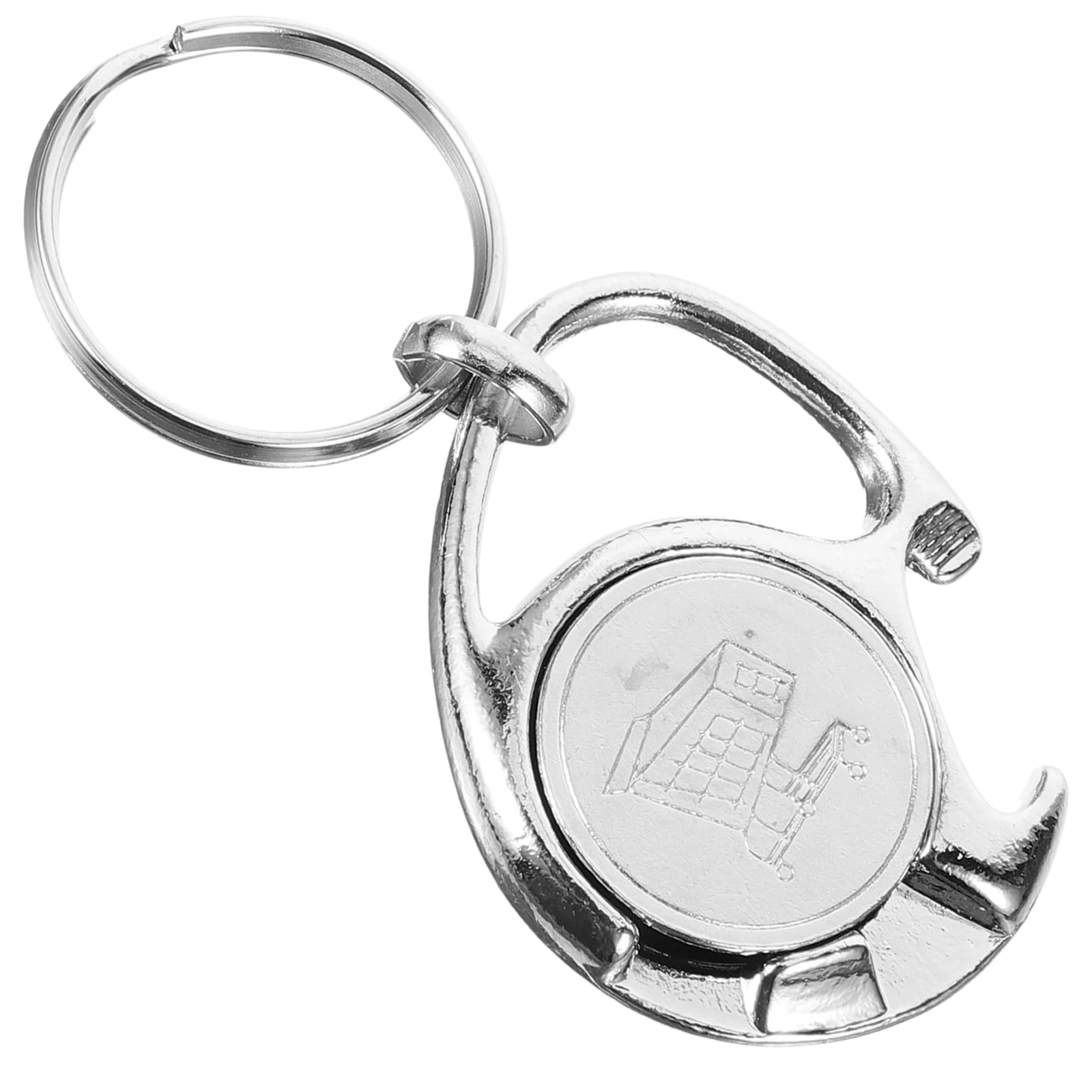 

Shopping Cart Token Keychain Bottle Opener Accessories Fob Portable Trolley Tokens