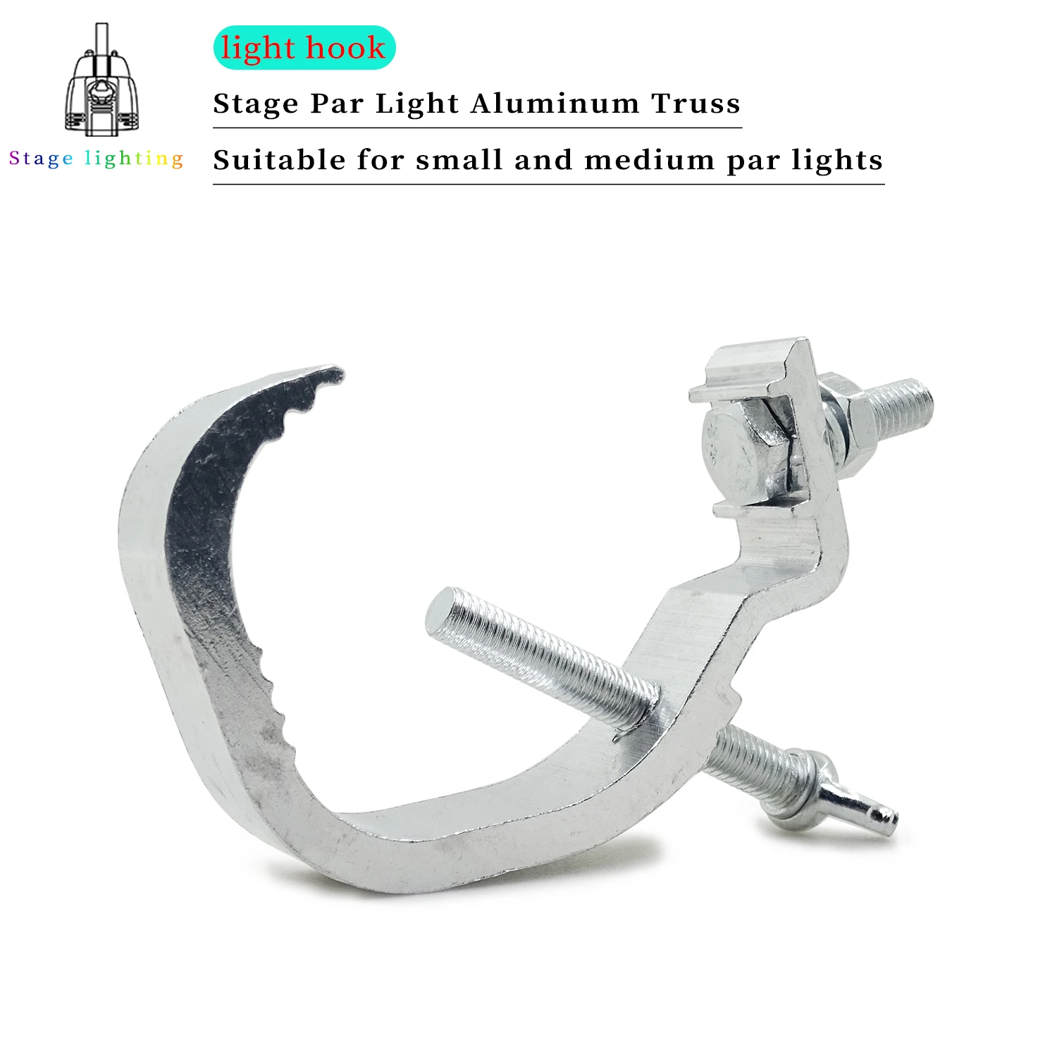 Par Light Lamp Hook 30-55mm High Strength Aluminum Alloy Professional Stage Light Equipment Club Hooks