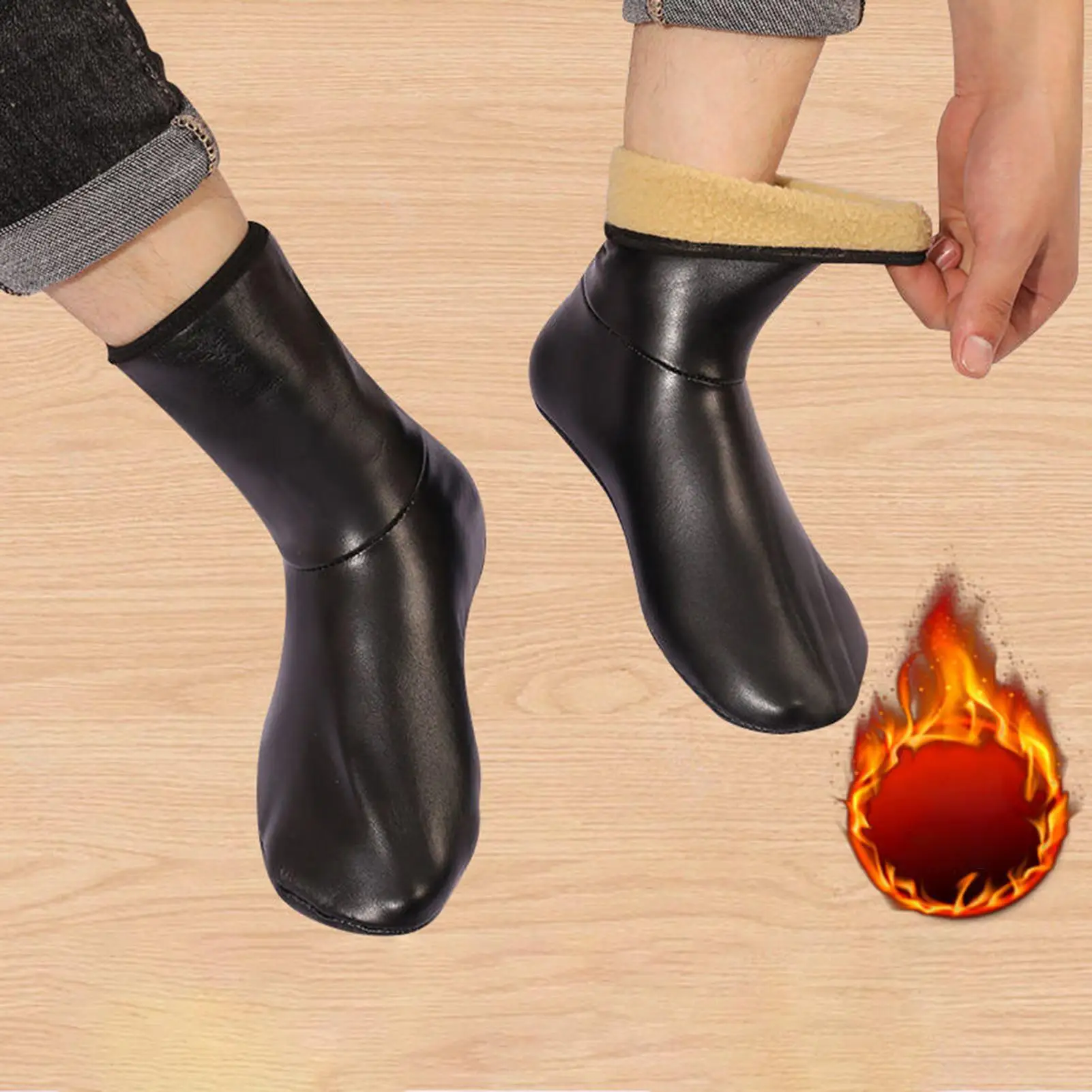 

Носки-тапочки для женщин, теплая одежда для ног, мягкие тапочки для холодной погоды, носки для пеших прогулок, тренажерного зала, йоги, танцев, путешествий, сна, рыбалки, кемпинга