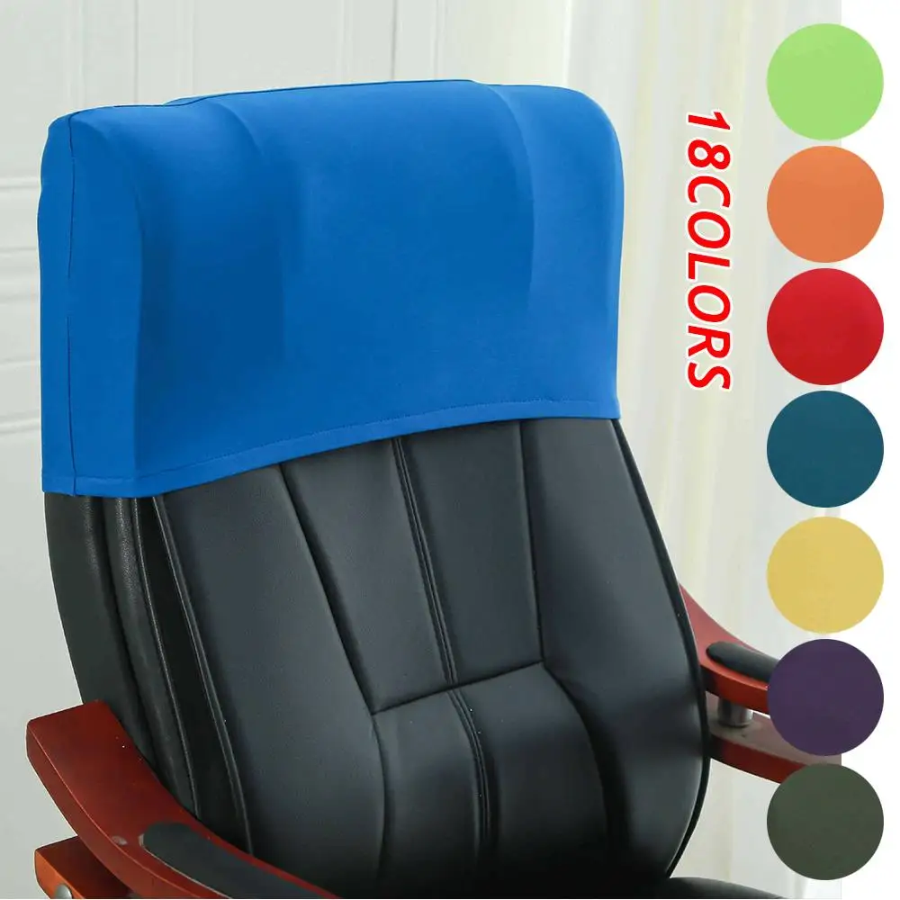 New Elastic Office Chair Backrest Cover Chair Back Protection Dustproof Backrest Slipcover Accessories Chair Head Pillowcase