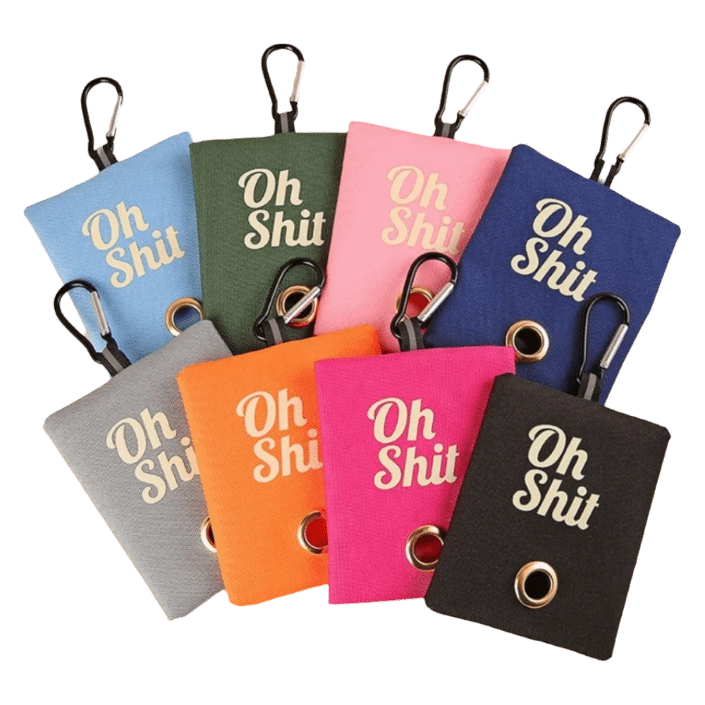 

New Dog Poop Garbage Bags Organizer with Buckle Portable Poop Bag Dispenser Canvas Pets Supplies Pick Up Organizer for Puppy Cat