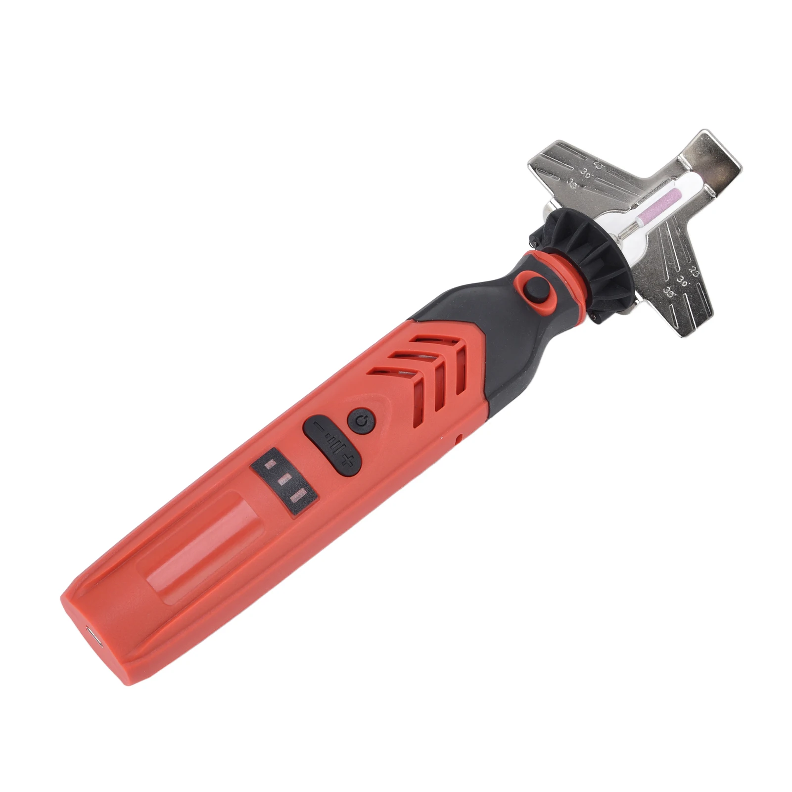 Chain Saw Sharpen Tool Set DC3.6V Cordless Saw Sharpener Kit Handheld Chainsaw Sharpening Kit Red Chain Saw Sharpen Tool Set