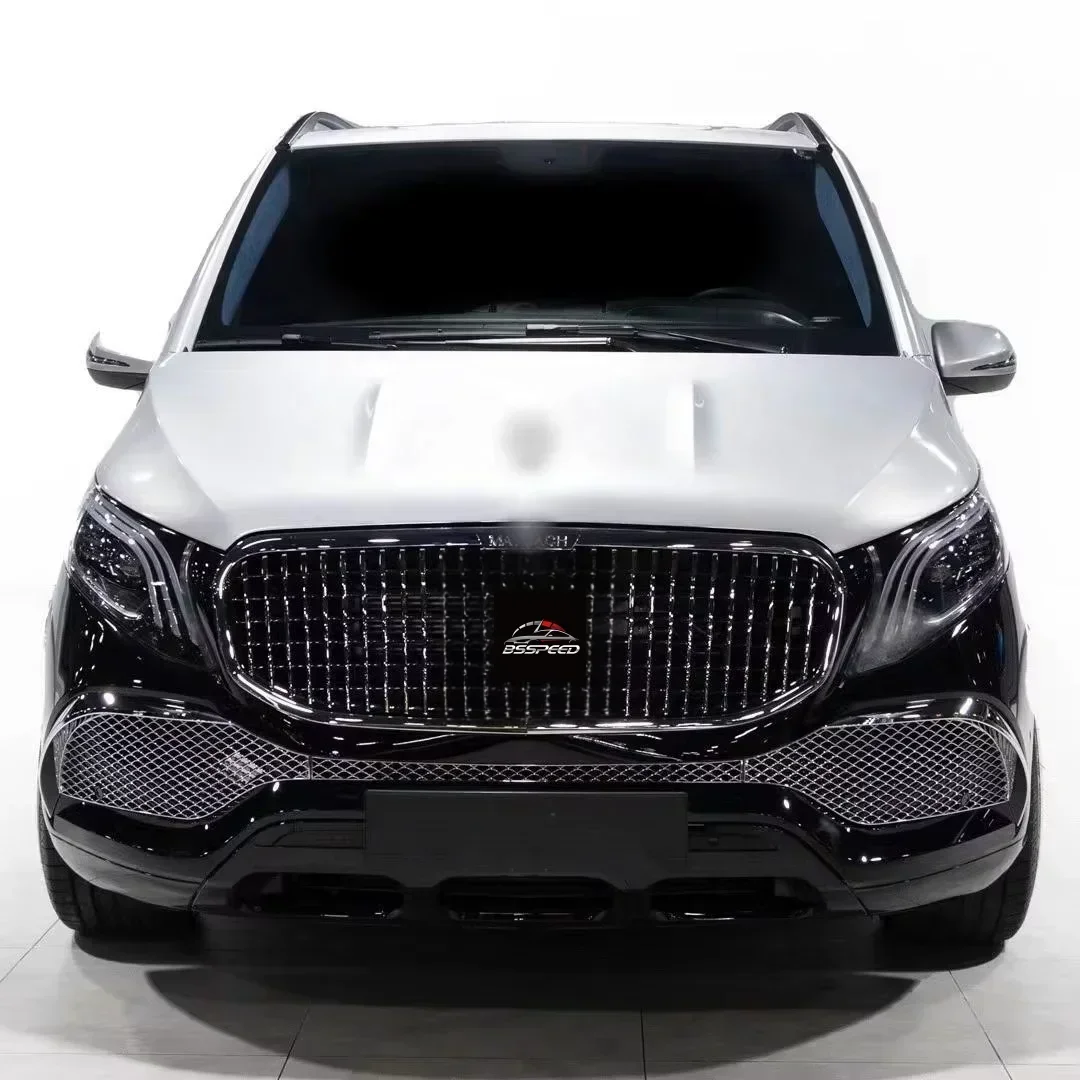 Full Bodykit For Mecedes-benz 2014+V Class Metris Vito W447 Upgrade To Maybach Style Front Rear Bumper Grille 1 Set