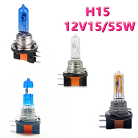 2Pcs H15 Halogen Bulb Lights For Car 12v15/55w Yellow light bulb 2300K 3200K 6000k Super White Headlights Daytime light Bulb