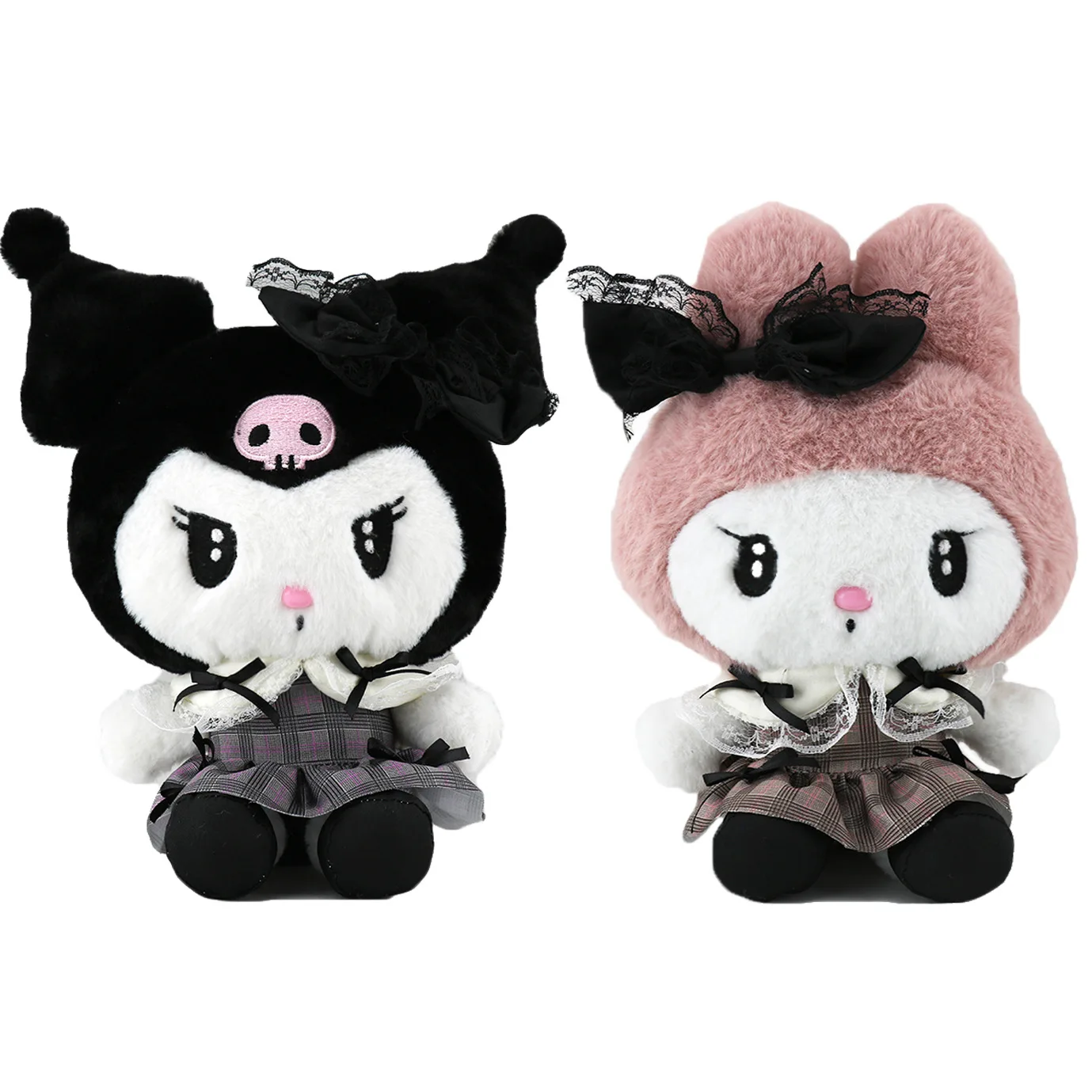 Sanrio-muñeco de peluche de la serie Dark para niña, muñeco de dibujos animados, My Melody, Kawaii, Anime, regalo de cumpleaños