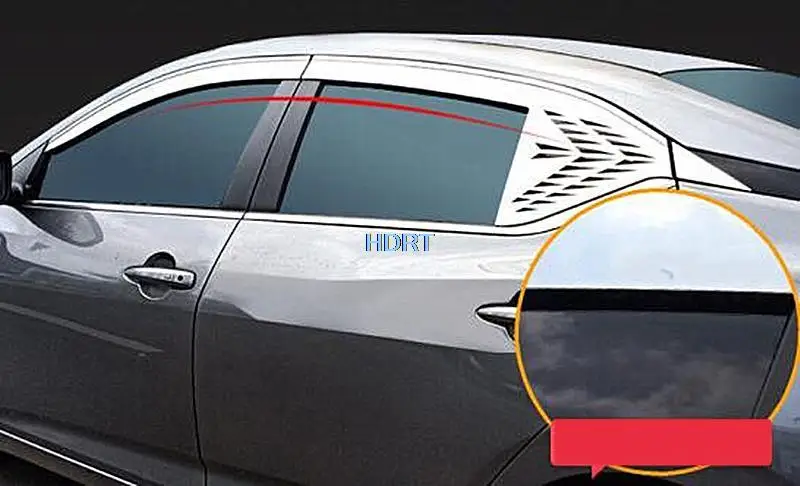 

For Nissan Sylphy Sentra 2020 2021 Car Window ABS chrome Sun Rain Shade Visor Shield Shelter guard Protector Cover Frame Sticker