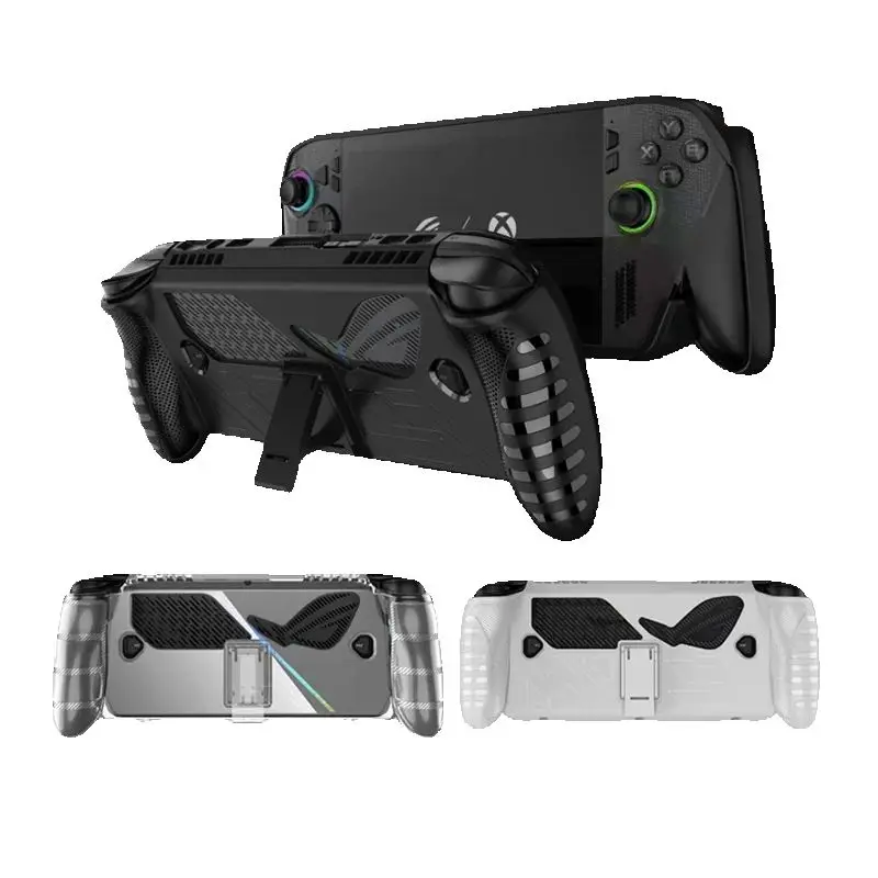 For ROG Xbox ally/X Game Console Case With Kickstand Anti-slip Grips For TPU Handheld Game Host Soft Shell Protective Cover