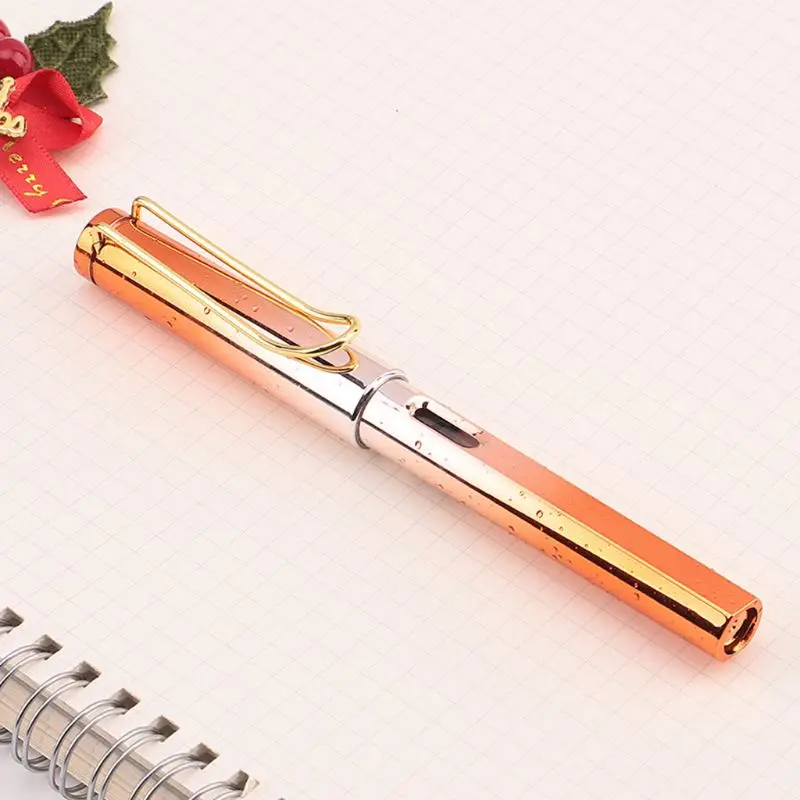 นักเรียนธุรกิจปากกาหมึกซึมไล่ระดับสีน้ำหยด 0.38 มม. สำหรับหัวปากกาแบบละเอียดพิเศษ