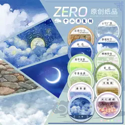Sky Cloud Grass Water Washi Pet Tape Roll Many Designs Journal Background Landscaping