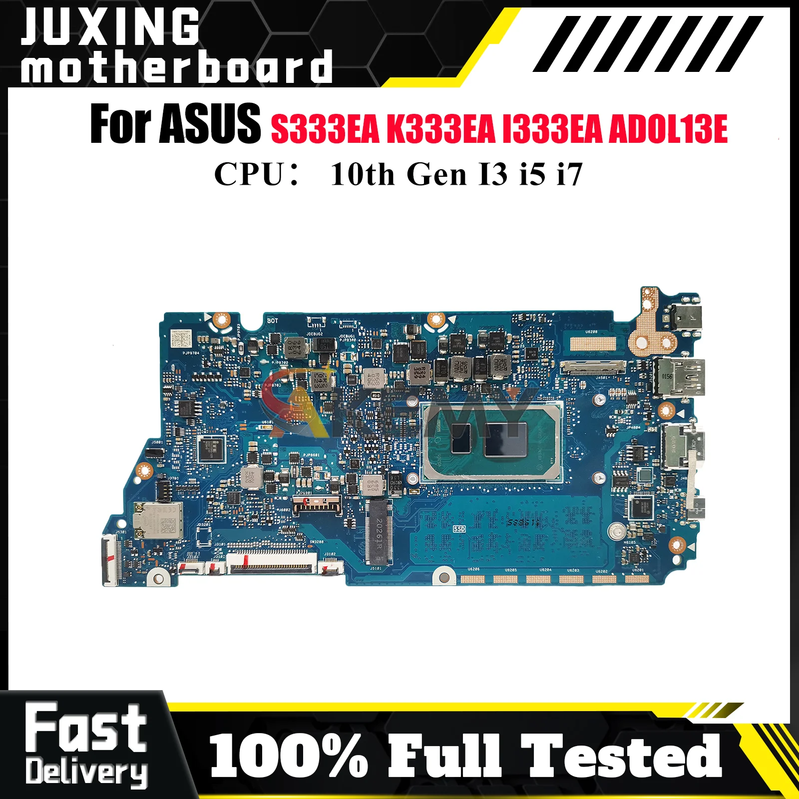 

X321EA Материнская плата для ноутбука ASUS VivoBook S333EA ADOL13E K333EA X321EA I333EA X321E Материнская плата для ноутбука 10-го поколения I3 i5 i7