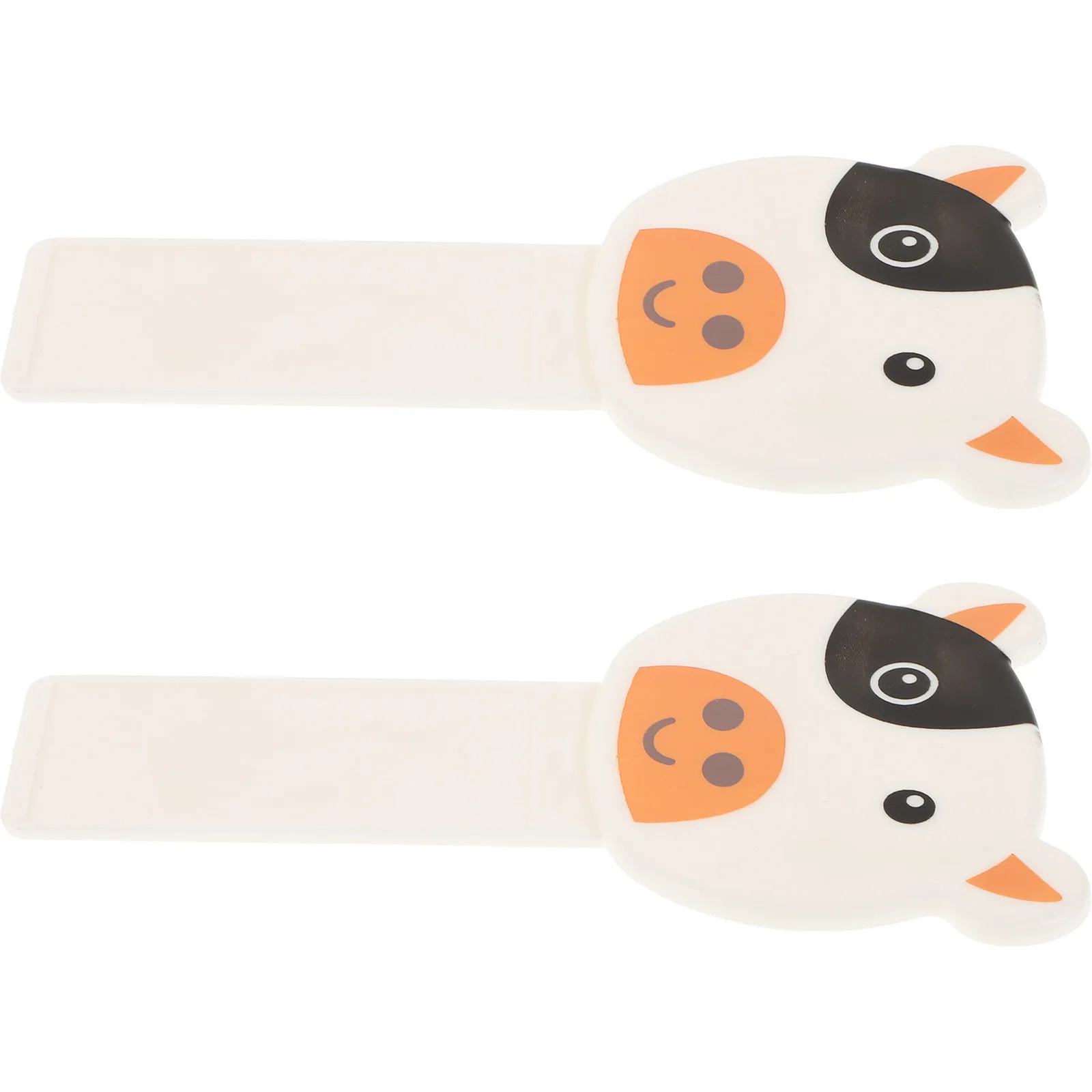 2Pcs Toilet Lid Lifter Handle Cartoon Design Adhesive Toilet Seat Cover Riser Bathroom Accessory Avoid Touching Tool