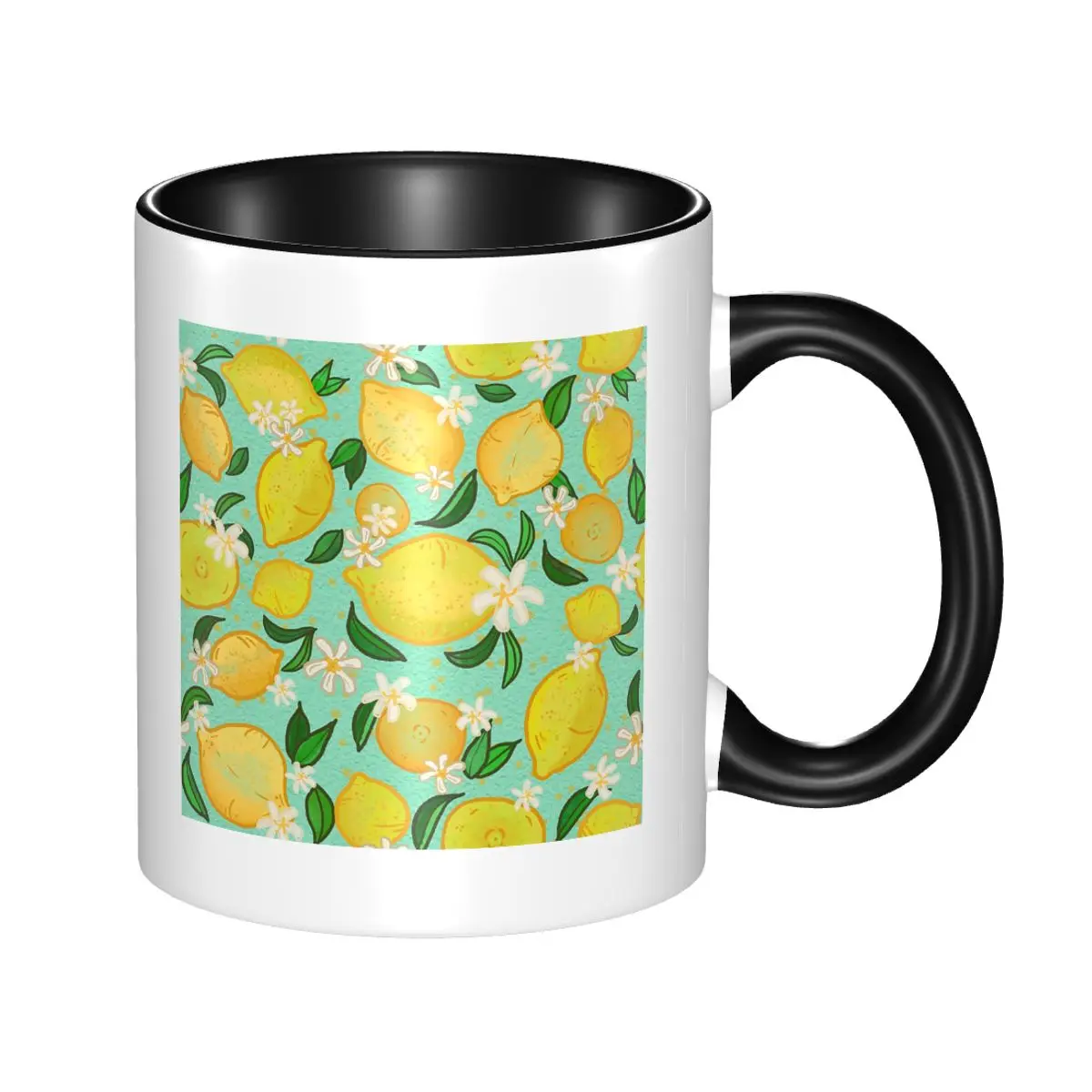 Lemon Cheer Mug Funny Ceramic Coffee Cups Tea Mugs Milk Cup Drinkware Gifts for Friends