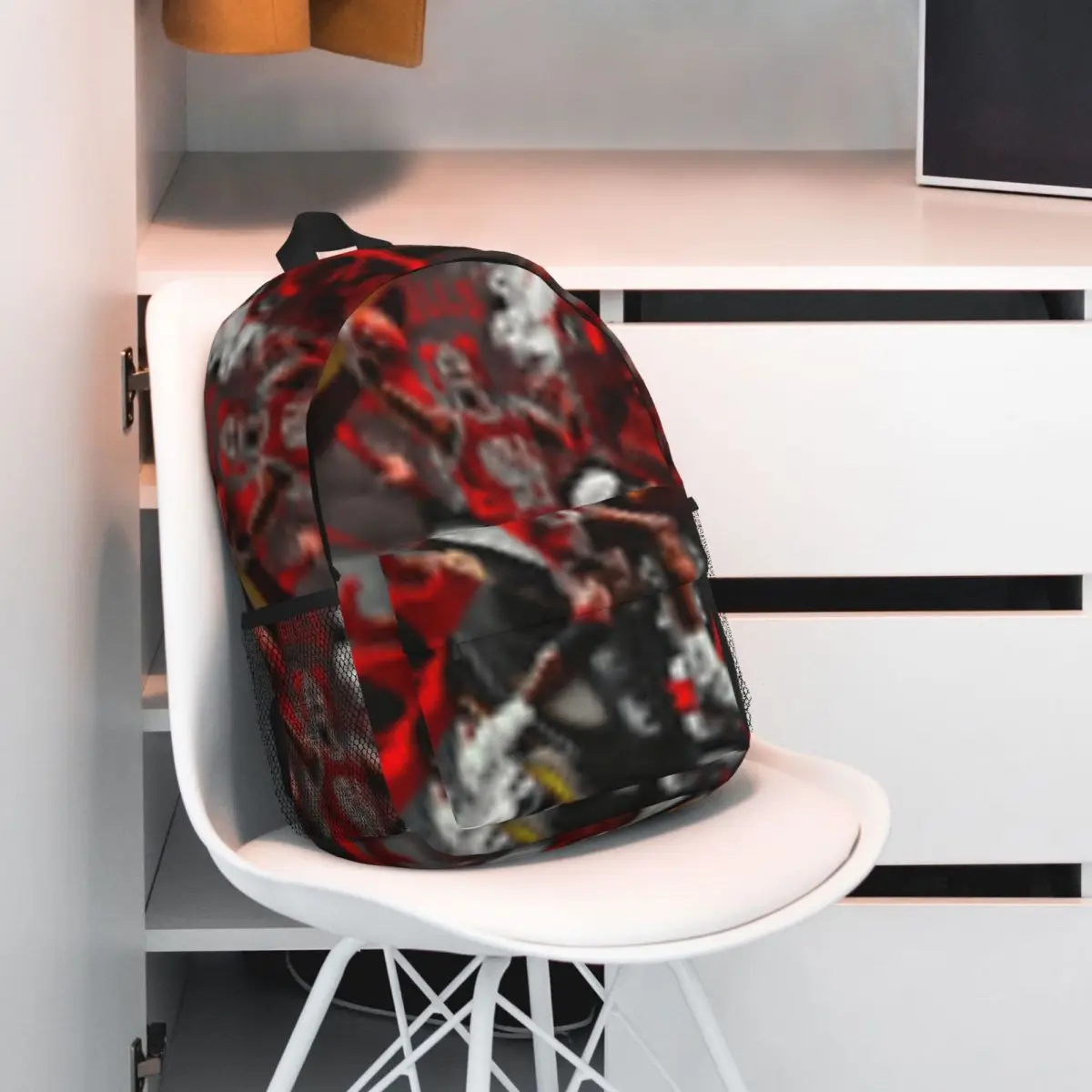 Mochila escolar informal ligera con estampado de j-jordan, bolsa de baloncesto para la escuela, al aire libre, compras, oficina, 15 pulgadas