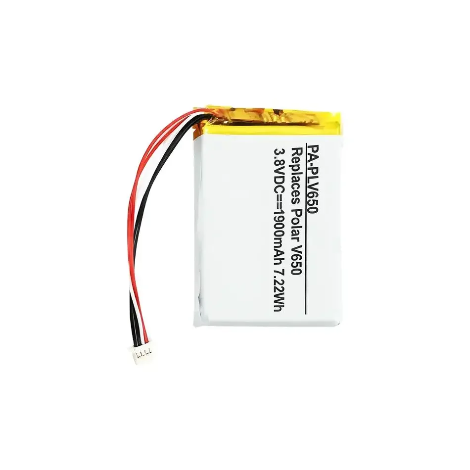 v650 HR EMEA(Long cables) Mobile Phone Battery For POLAR Watch V650 5-wire Replacement Batteries