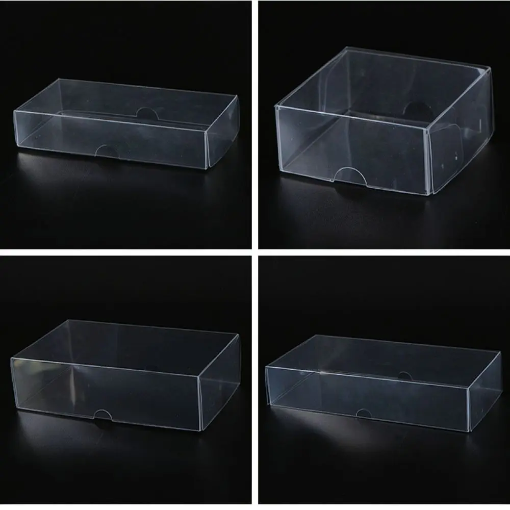 Clear Pet Plastic Case With Lid Food Packaging Box For Dried Goods Snack Gift Storage Display Organizer Holder