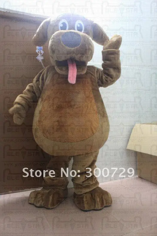 

New Adult Hot Sale Foam Cute Doll wags the dog Cartoon Mascot Costume Plush Christmas Dress Halloween Mascot Costume