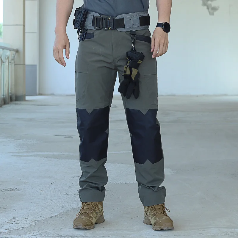2-1 Stück Herren Taktische Arbeitshosen Outdoor-Trainingshosen Wanderhosen Frühling Herbst Wasserdichte Cargohosen Multitaschen-Arbeitskleidung – Detail 6