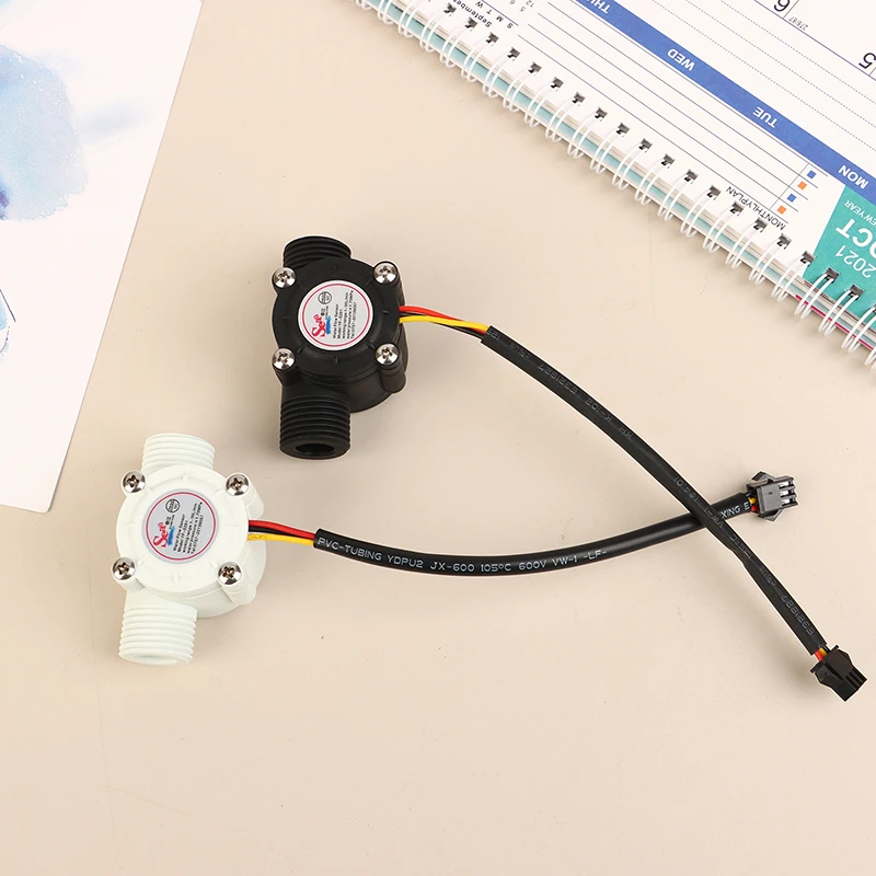 1Pc YF-S201 12V Water Flow Sensor DC 5-18V Flowmeter Hall Flow Sensor Water Control Liquid Flow Sensor Switch 1-30L/min 2.0MPa