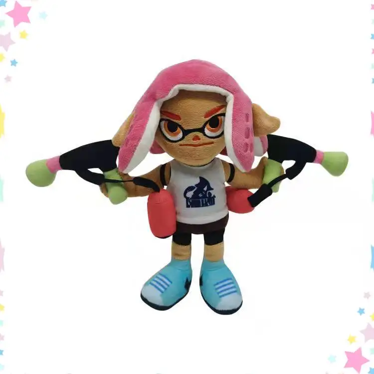 Switch Splatoon2 juguetes de peluche juego de dibujos animados personajes muñecas juguetes de peluche suaves para niños y fanáticos