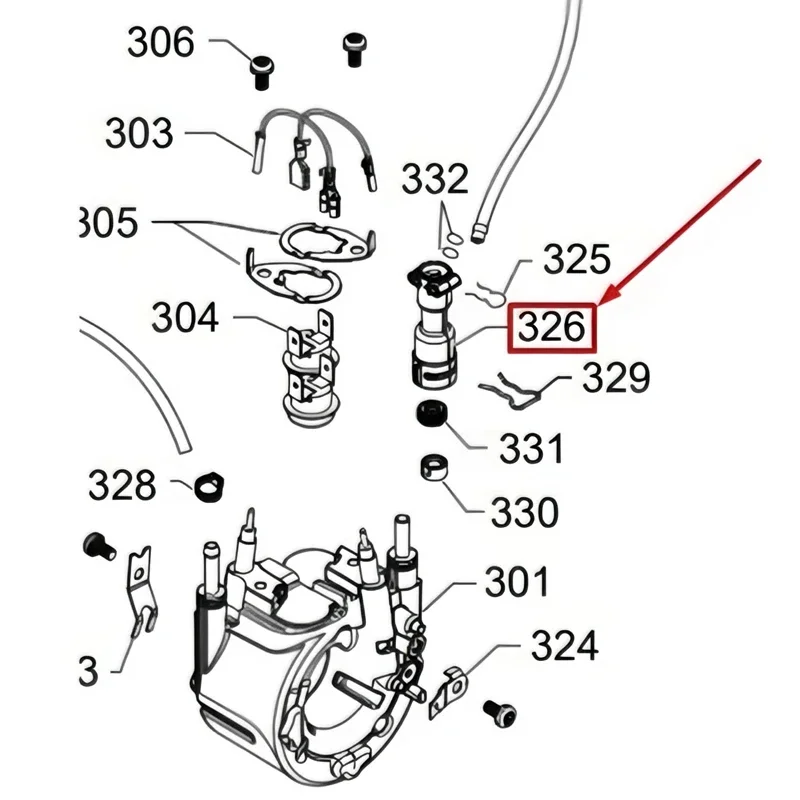 Coffee Machine Boiler Inlet Connector for Philips Saeco EP1200 EP2121 EP2220 EP3200 EP3221 EP3241 EP4300 EP5147 EP5144