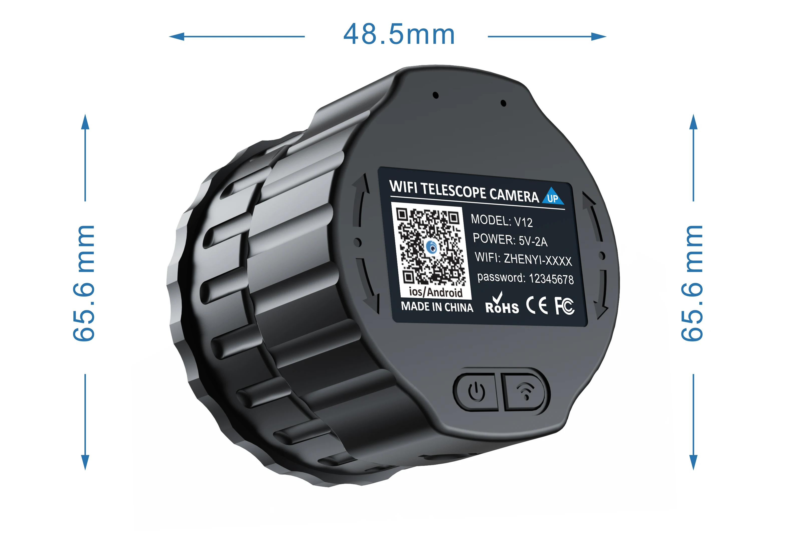 2K HD WIFI Telescope Camera CMOS Borescope For Science Educational Binocular