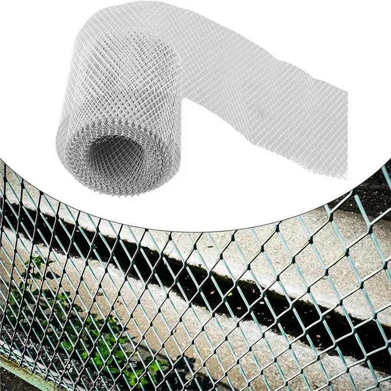 ABXF-Aluminum Gutter Guard Leaf Filter 6 Meter Mesh Screen For 5 Inch Rainwater Drainage Debris Blocker System Protection