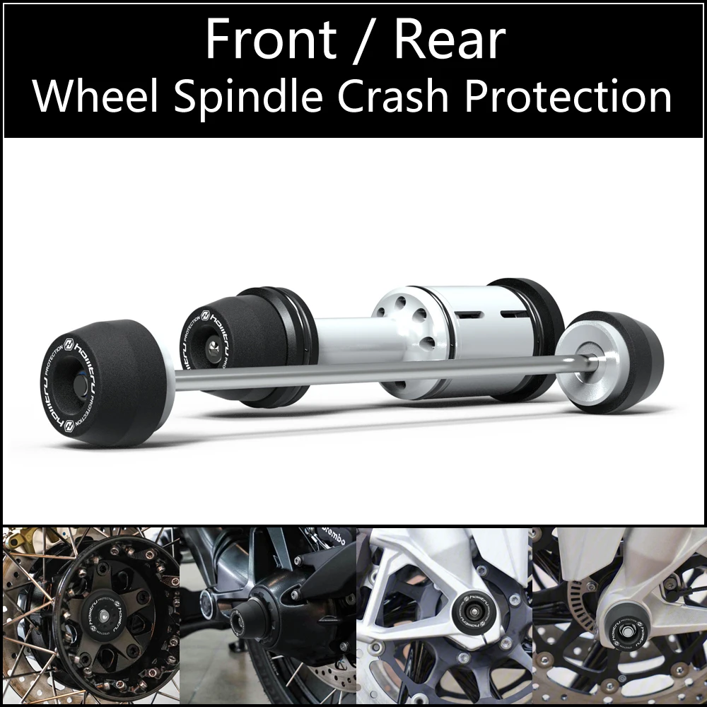 

For BMW R1200R R1200RS R1250R R1250RS 2015-2023 Front Rear wheel Spindle Crash Protection