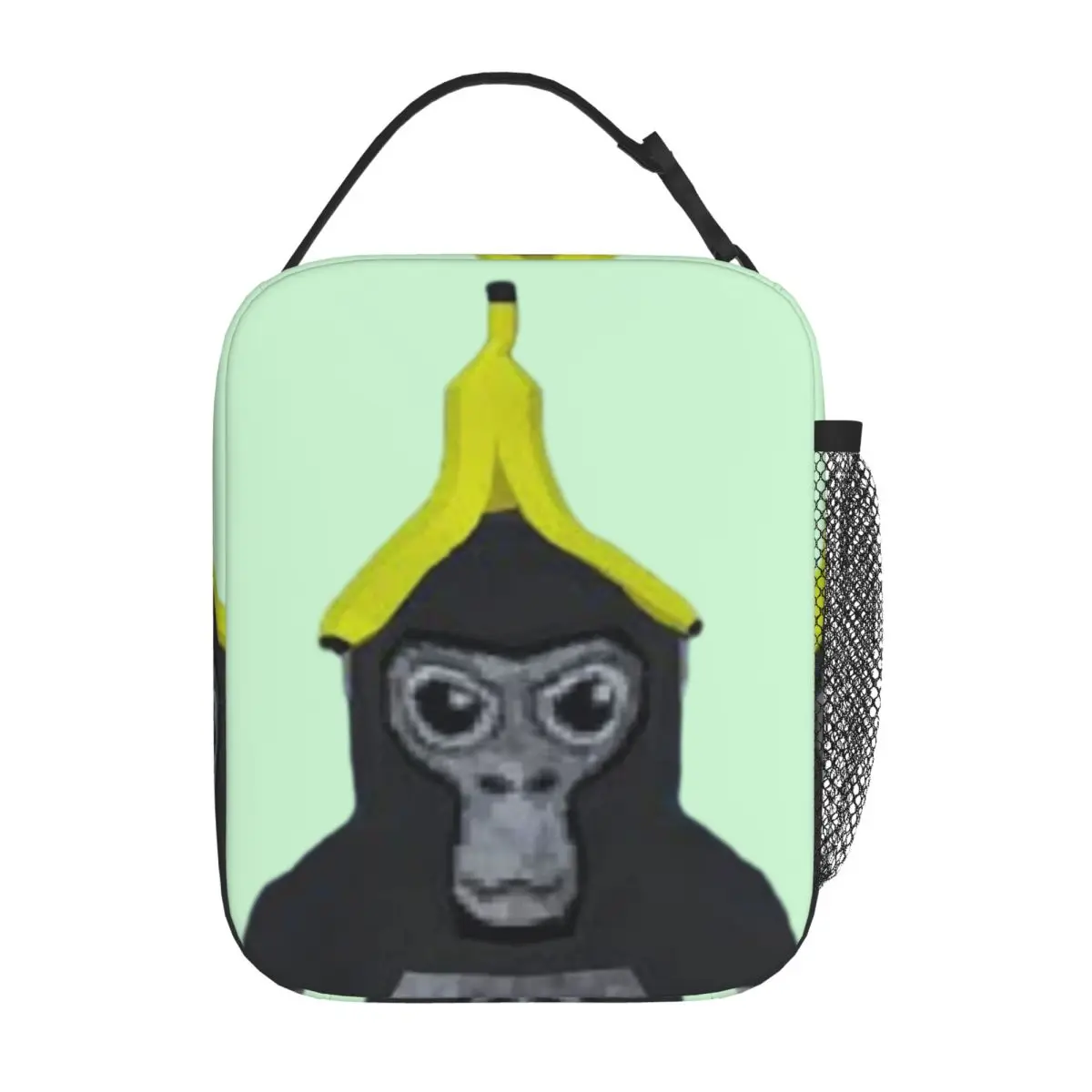 Gorilla Tag Monkey With Banana Insulated Lunch Bag for Women Children Leakproof Food Boxes Thermal Lunch Box Tote