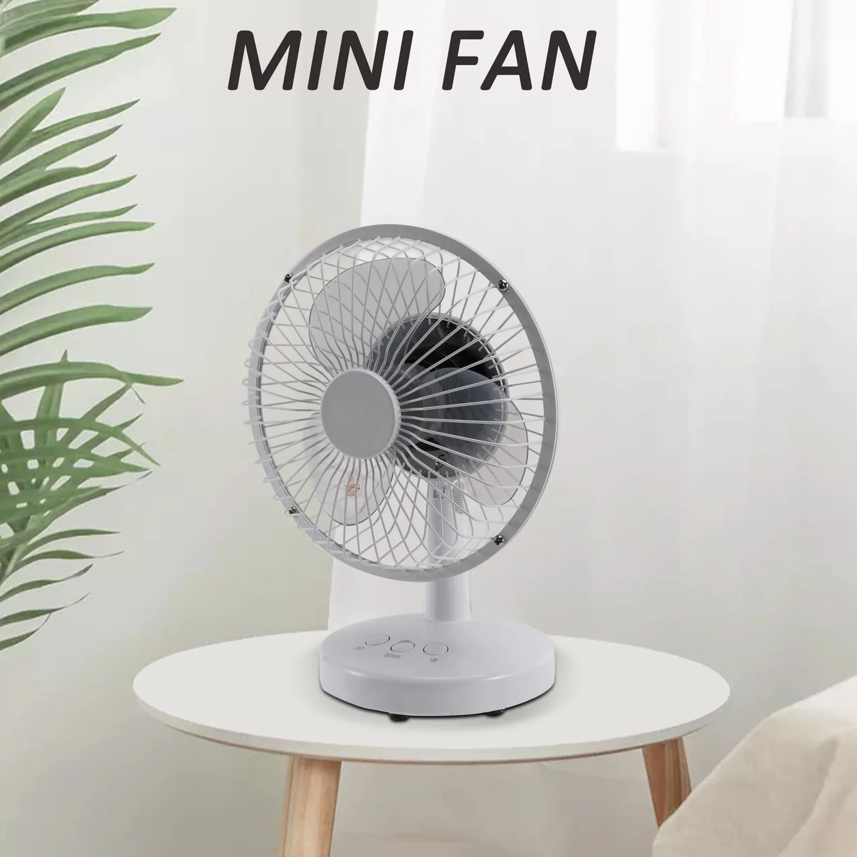 USB Charging Two-Speed Adjustable Electric Fan Desktop Mini Fan Student Dormitory Household USB Fan, B