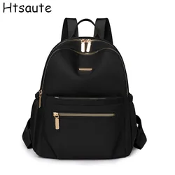 Oxford Cloth Women Fashion Backpack Large Capacity Solid Color Casual Travel Backpack Multifunctional High Quality Ladies Bag