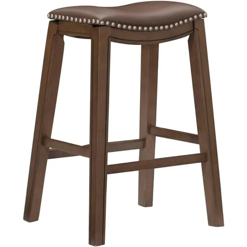 

Ordway Saddle Seat Bar Height Stool, 30"SH, Bar Stools Set of 2