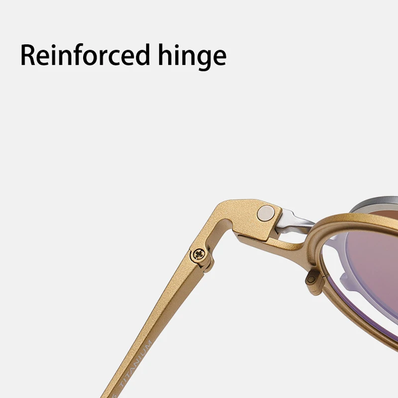 وصفة طبية قابلة للطي النظارات المغناطيسية مشبك دائري من التيتانيوم مع إطارات النظارات البصرية متعددة البؤر بدرجة قصر النظر