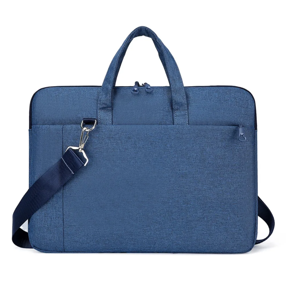 

Shoulder Strap Business Laptop Bag with Handle Briefcase Portable Laptop Bags Solid Color Waterproof Laptop Shoulder Bag