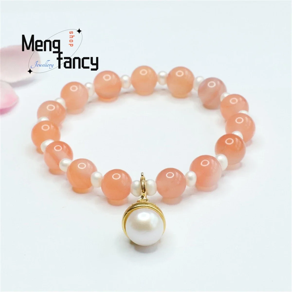 

Natural Yanyuan Agate Pearl Tassel Bead String Bracelet Simple Generous Personality Charm Fashion Versatile Perfect Fine Jewelry