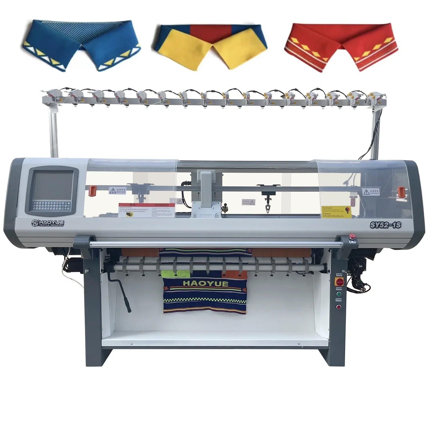 Collar&Sweater Knitting Machine For Fully Jacquard Collar With 14gauge