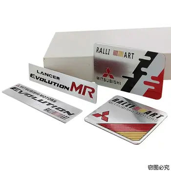 Automobilový emblém z hliníkové slitiny, samolepky na blatníky kufru, odznaky pro Mitsubishi Ralliart ASX Eclipse Galant Mirage Montero L200 EVO 8 nejlepší prodej Znak Mitsubishi Montero - №5