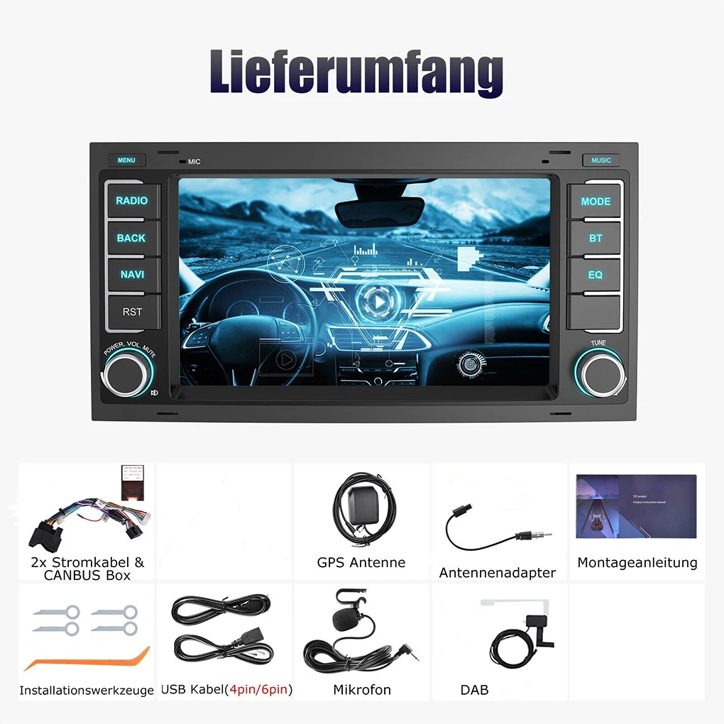 Seamless Integration Of Android Auto In T5 7 Car Radio With Wireless Connectivity 7 Zoll Android 13