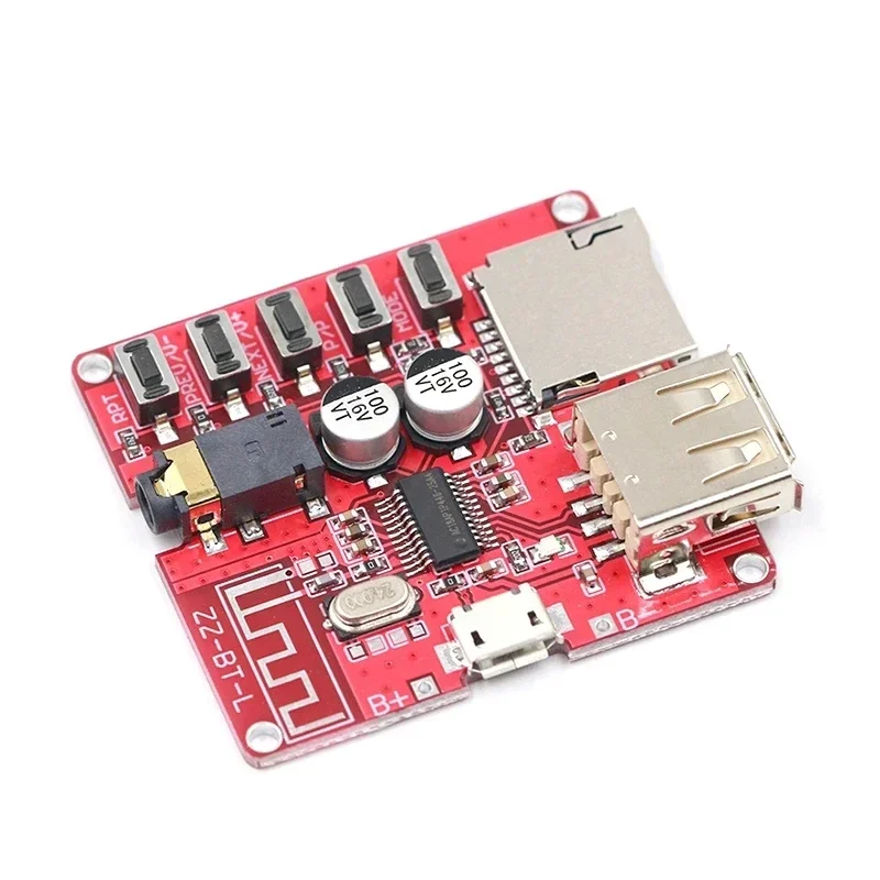 5pcs Bluetooth MP3 decoding module audio receiver board lossless car speaker amplifier modification Bluetooth 4.1 circuit DIY