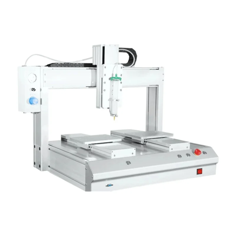 Desktop AB Glue Dispensing & Curing Machine, Automatic UV Epoxy, 220V PLC Control, 1-Year Warranty