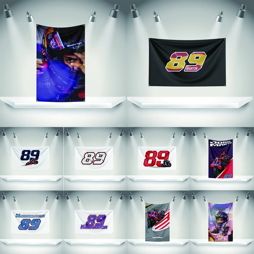 Jorge Martin 89 Motor Oil Flag   HD Printing Exhibition, Racing, Motor Fans, Porch, Garage Decor