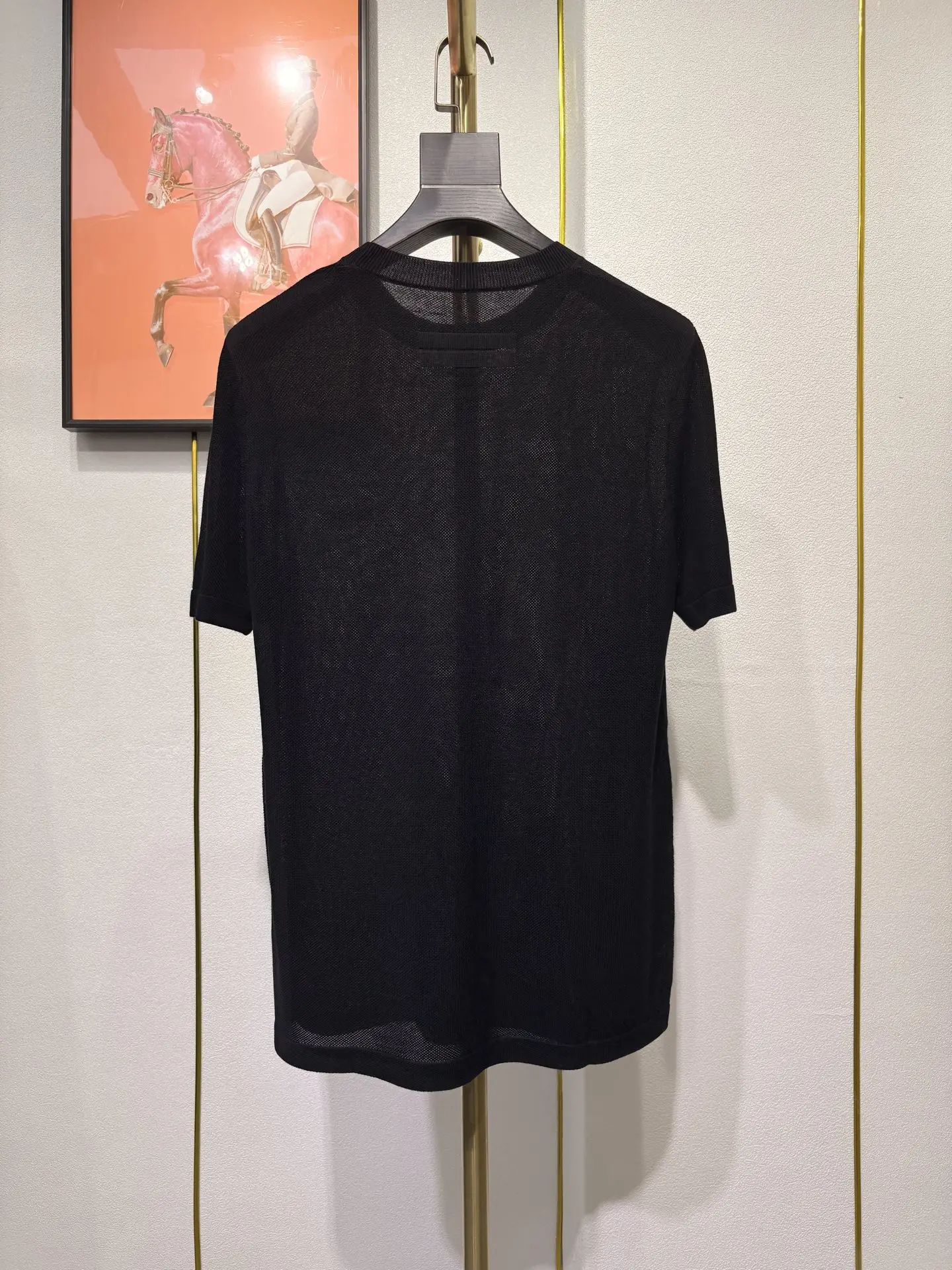 13 SIJITONGDA2025 new men's high-end mulberry silk lapel short-sleeved T-shirt size M-XXXL